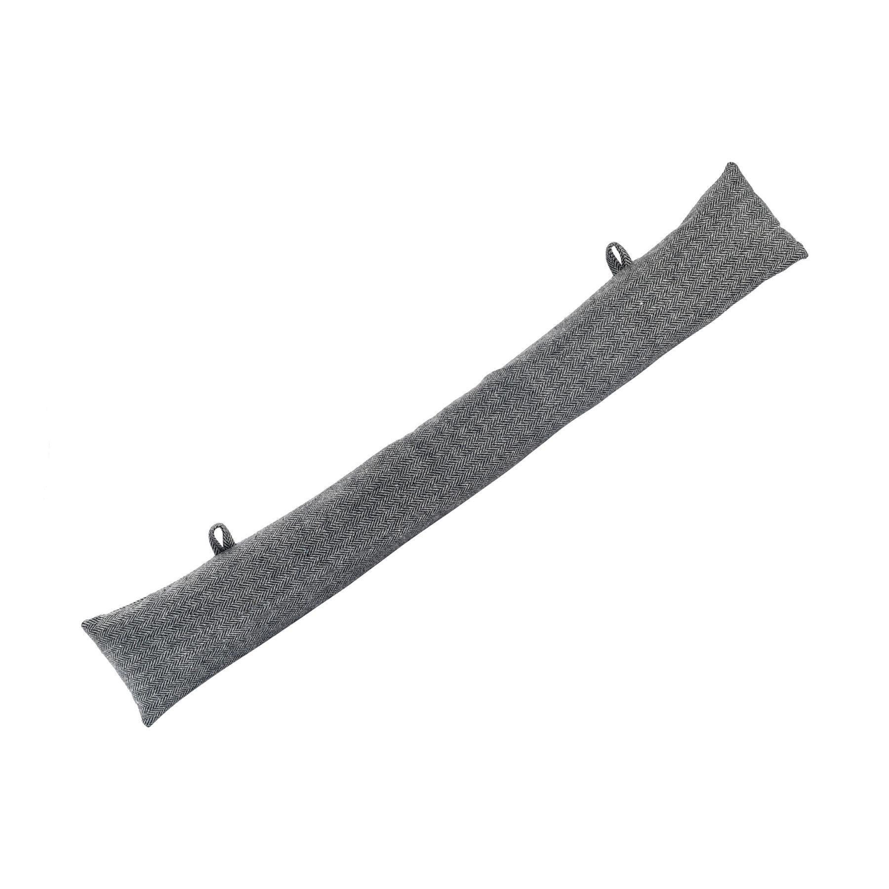 Herringbone Draught Excluder 78.5cm Grey - image 1