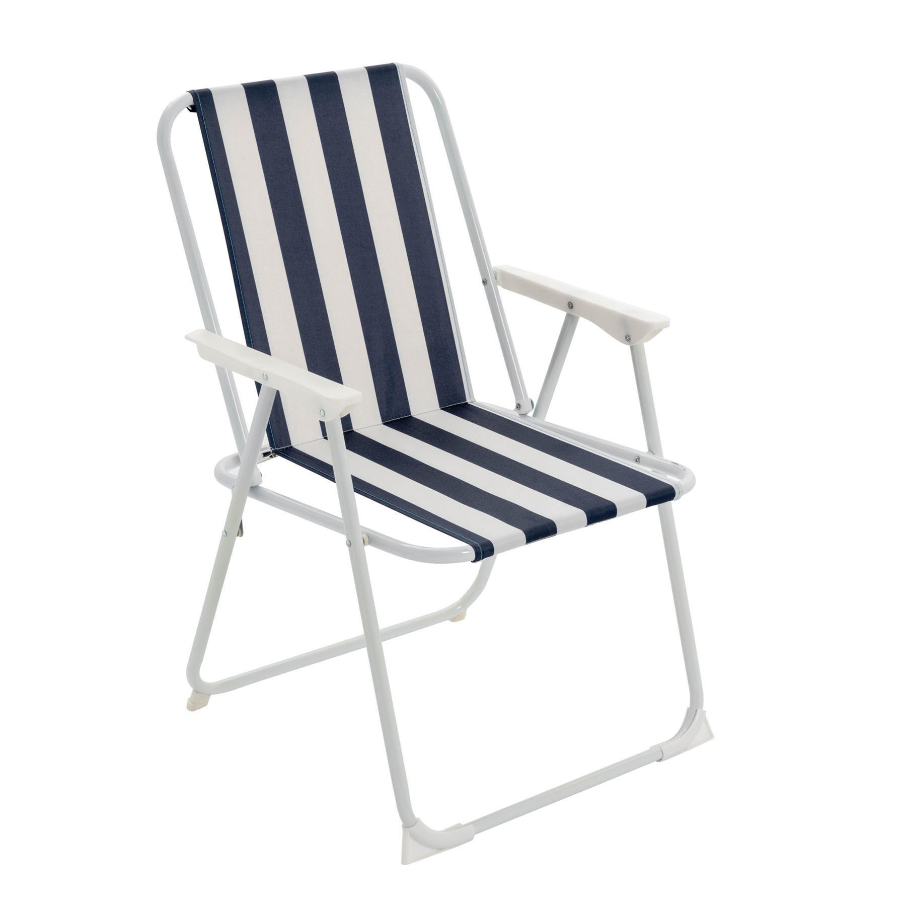 Folding Metal Beach Chair - image 1
