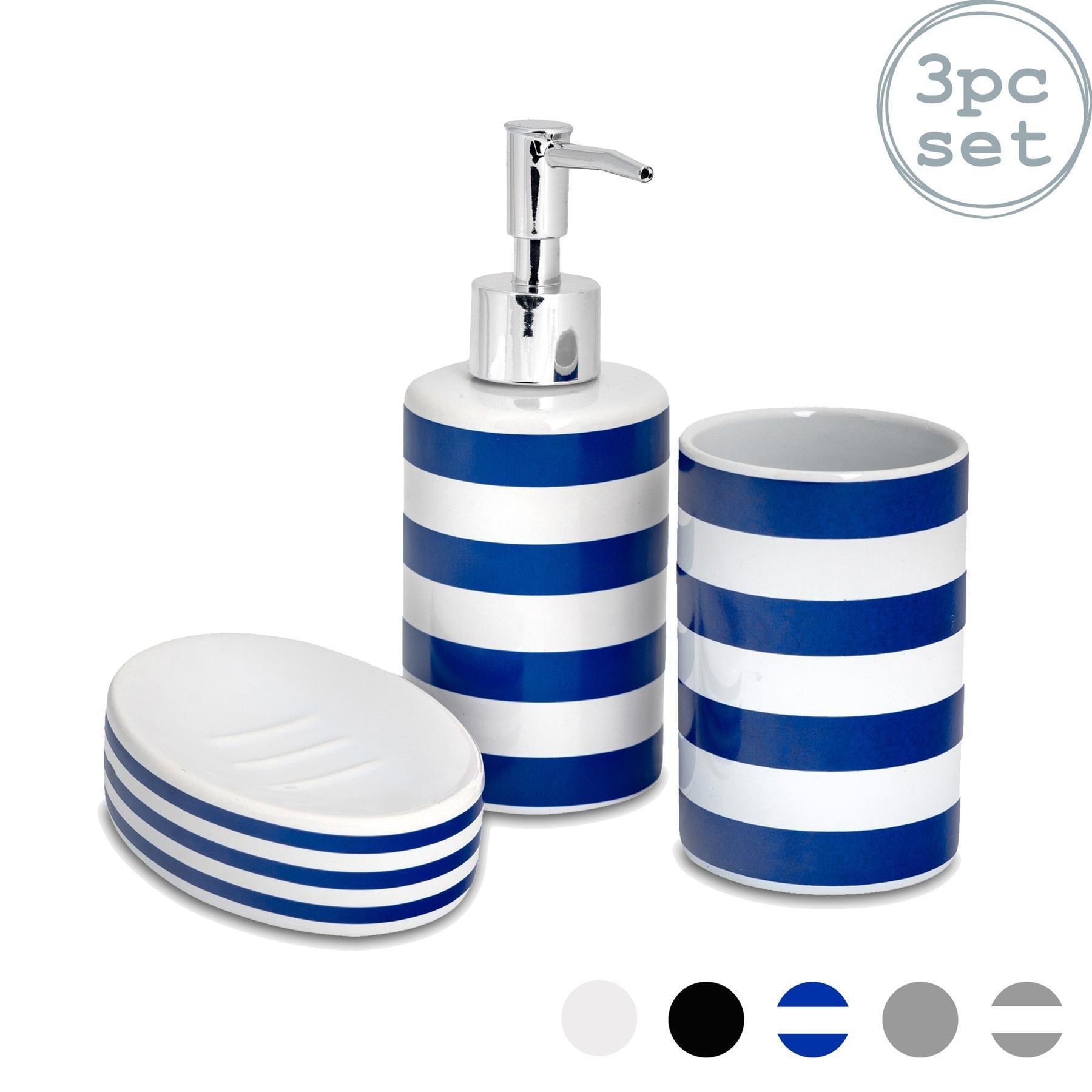 3 Piece Ceramic Bathroom Accessories Set - image 1