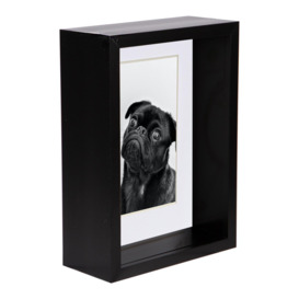 "Black 5x7"" 3D Deep Box Photo Frame 4x6"""