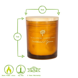 Soy Wax Scented Candles 130g Sandalwood & Jasmine Pack of 3 - thumbnail 3