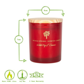 Soy Wax Scented Candles 130g Wild Fig & Cassis Pack of 3 - thumbnail 3