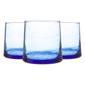 Merzouga Recycled Glass Tealight Holders 7cm Pack of 3