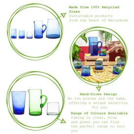 Merzouga Recycled Glass Tealight Holder 7cm - thumbnail 2