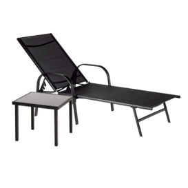 Sussex Sun Lounger and Side Table Set