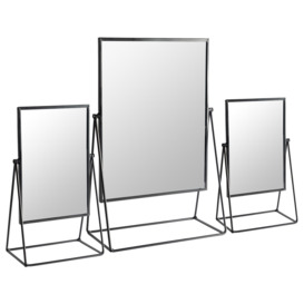 3 Piece Square Dressing Table Mirror Set 2 Sizes