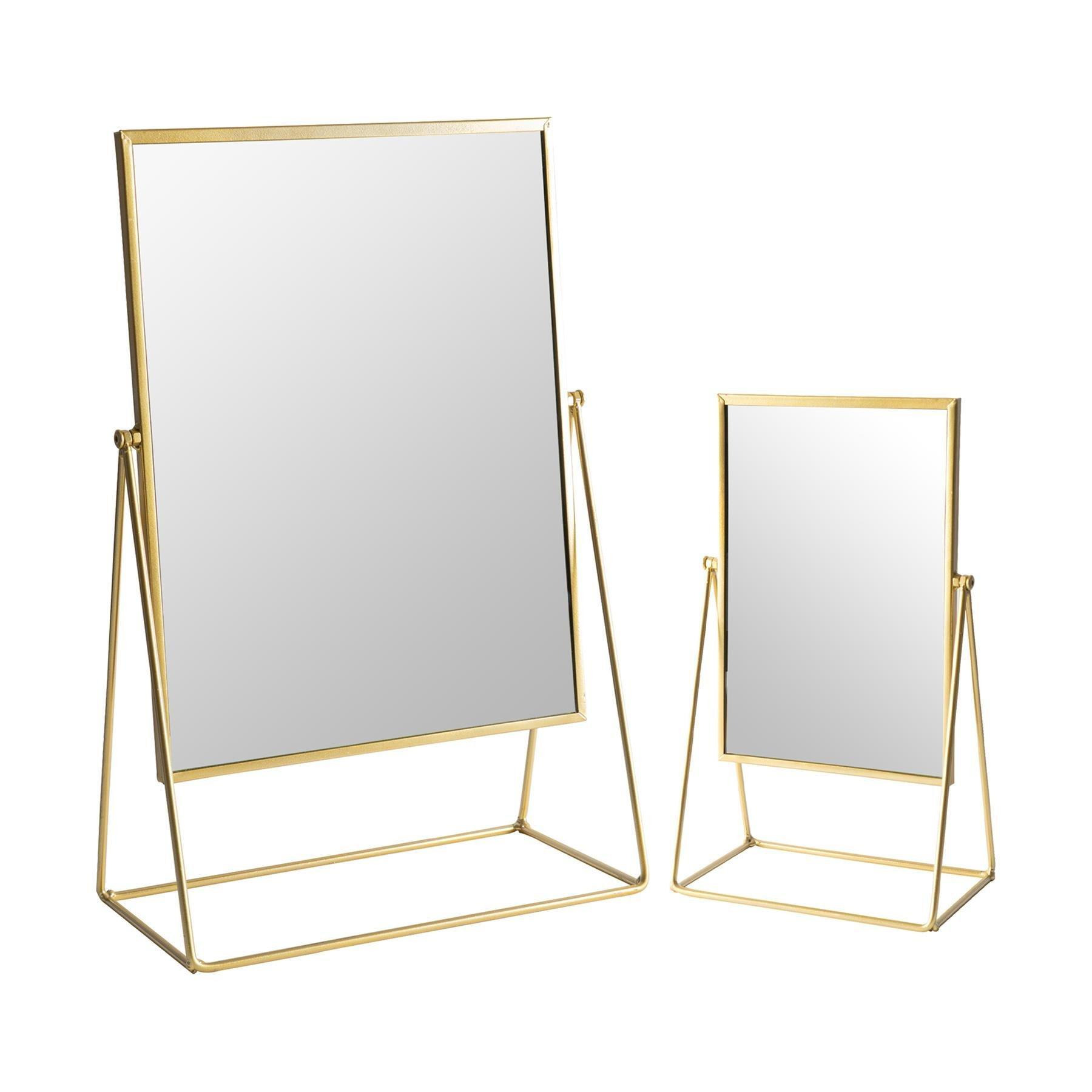 2 Piece Square Dressing Table Mirror Set 2 Sizes - image 1