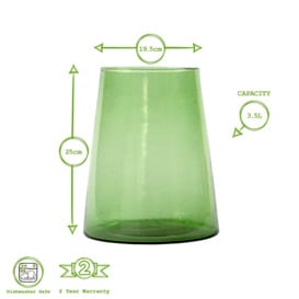 Jebel Recycled Glass Vase 3.5 Litre - thumbnail 3