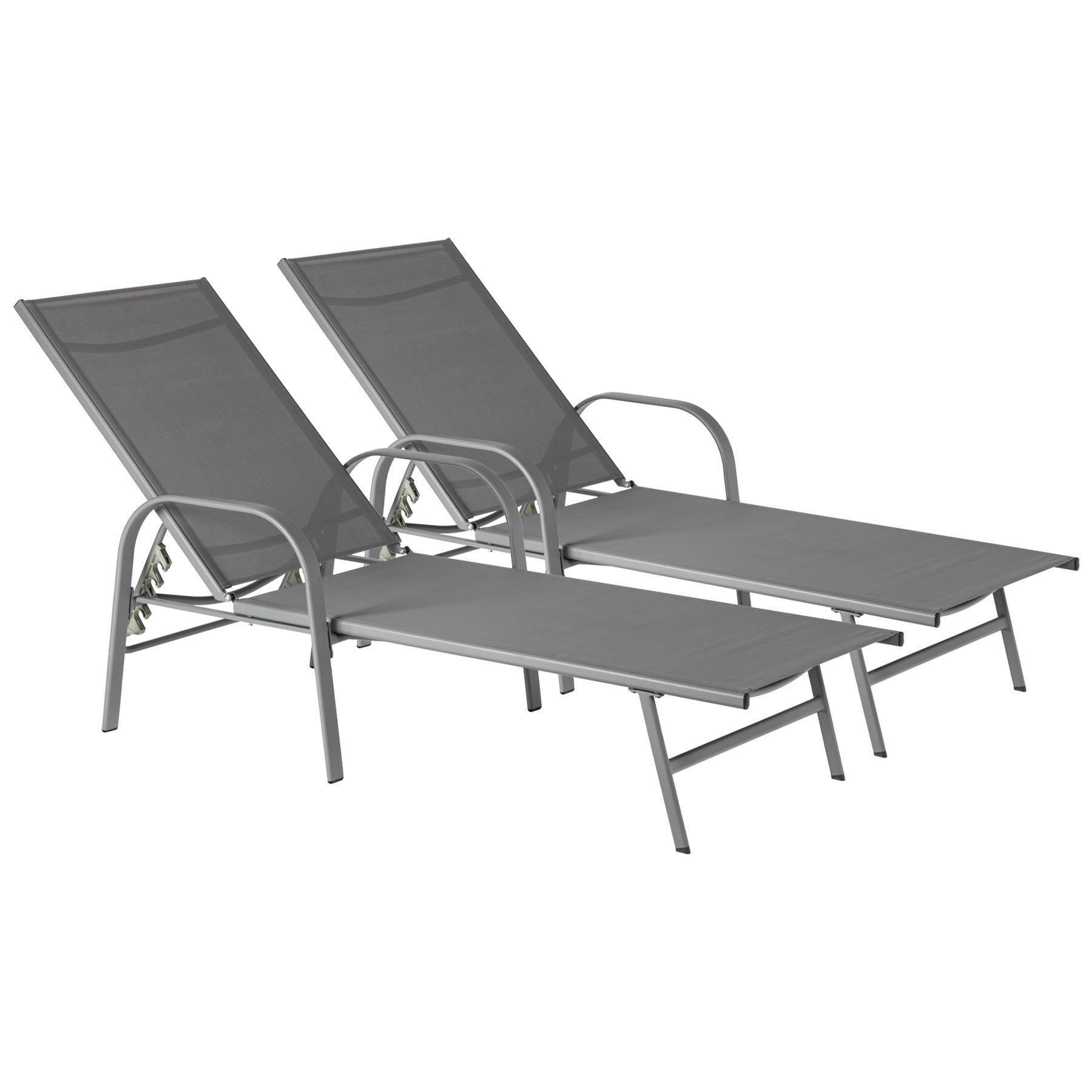 Sussex Garden Sun Lounger Bed Pack of 2 - image 1