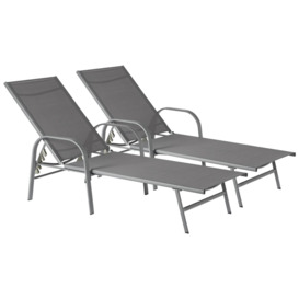 Sussex Garden Sun Lounger Bed Pack of 2