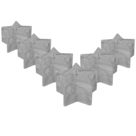 Metallic Star Candle 75 Hours Pack of 6