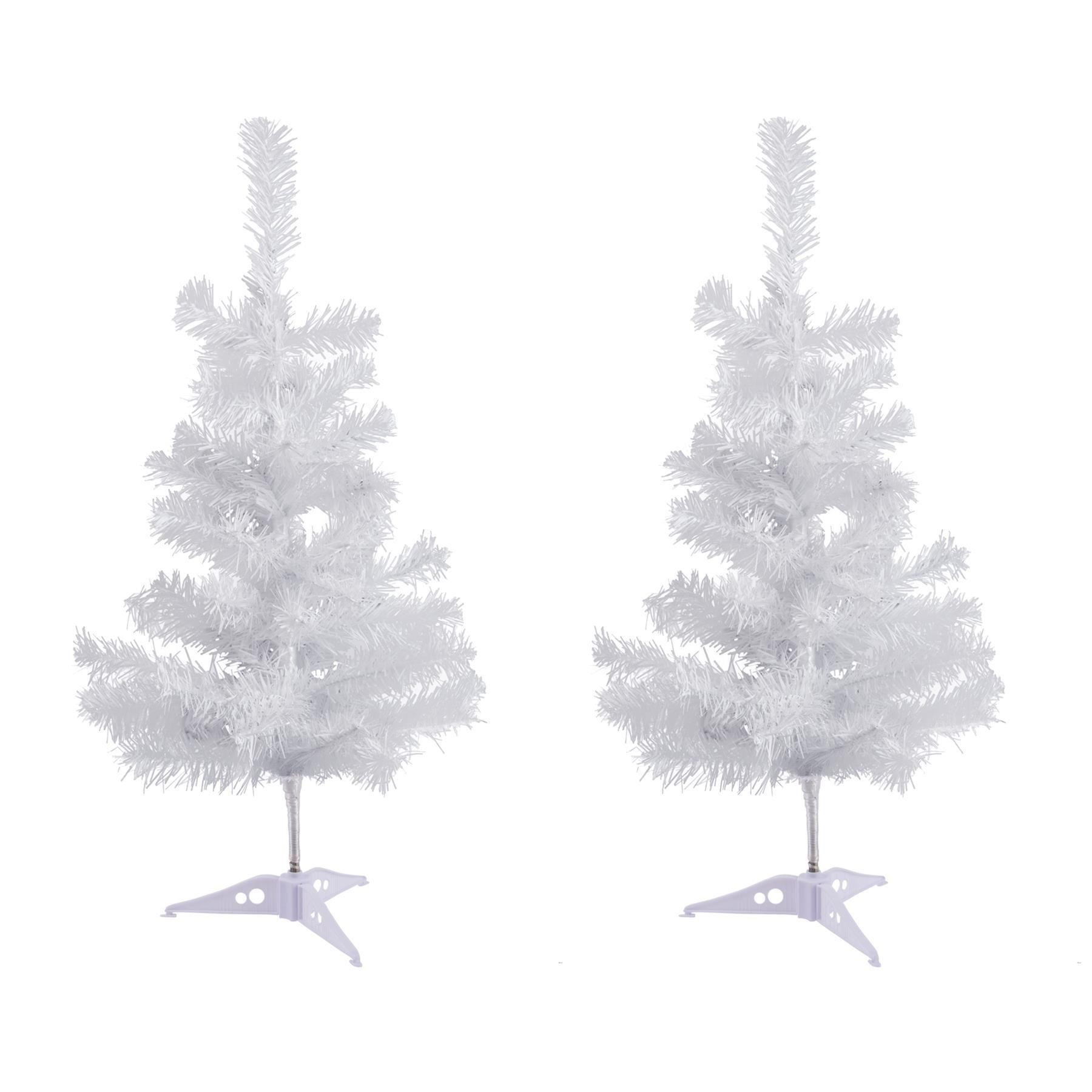 Artificial Fir Christmas Trees 60cm Pack of 2 - image 1