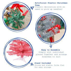 Artificial Fir Christmas Trees 60cm Pack of 2 - thumbnail 2