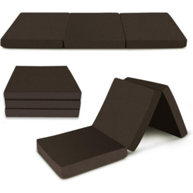 Leather Z Bed Futon Folding Mattress Chair