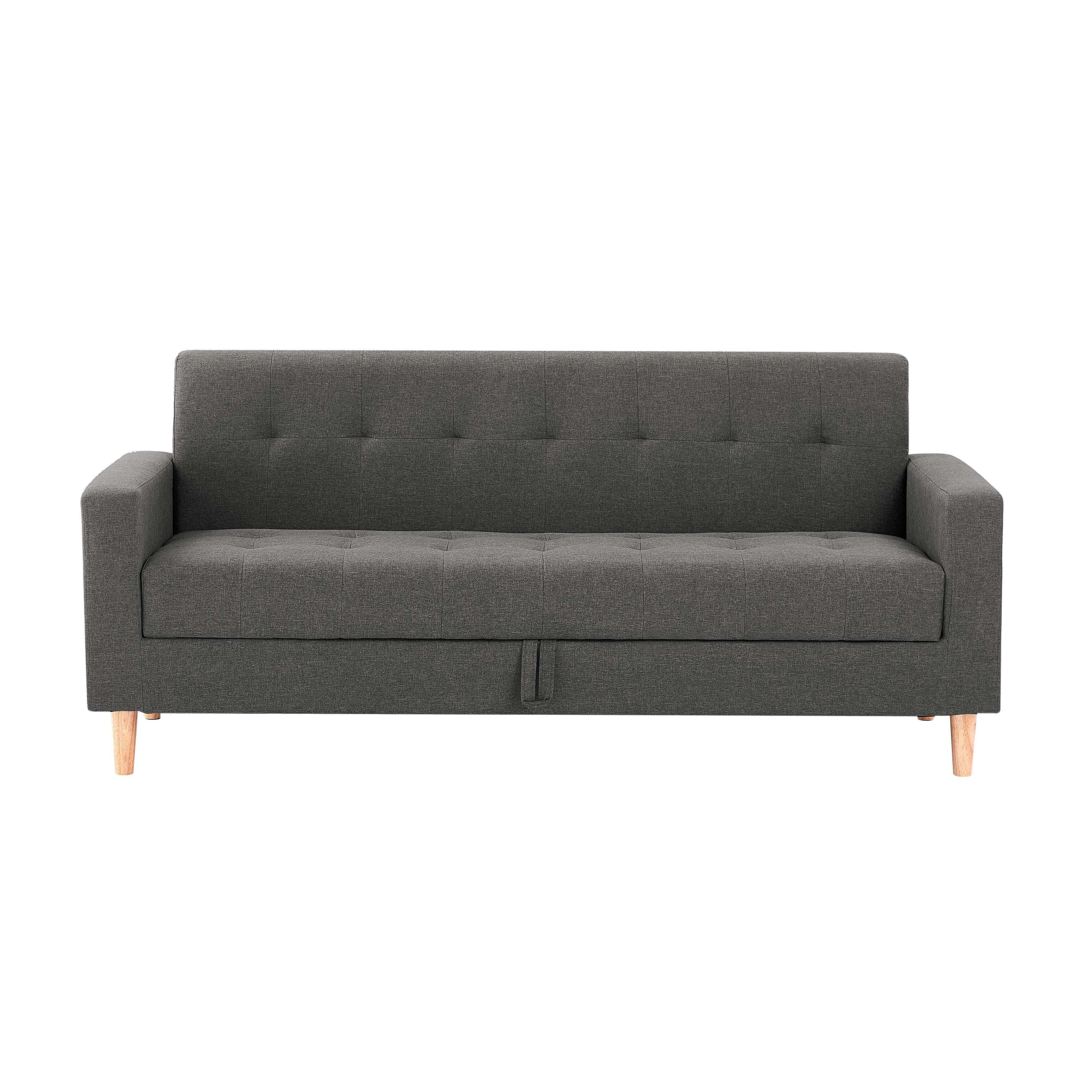 Modern Smart Sofa in a Box, Grey Fabric Sofa with Hidden Storage - image 1