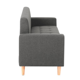 Modern Smart Sofa in a Box, Grey Fabric Sofa with Hidden Storage - thumbnail 3