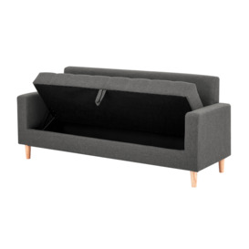 Modern Smart Sofa in a Box, Grey Fabric Sofa with Hidden Storage - thumbnail 2