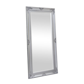 Extra Large Ornate Silver Wall/Leaner Mirror 100cm X 200cm - thumbnail 1