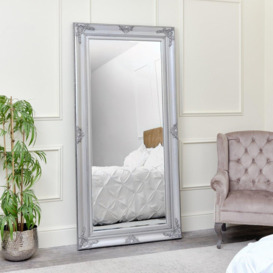 Extra Large Ornate Silver Wall/Leaner Mirror 100cm X 200cm - thumbnail 2