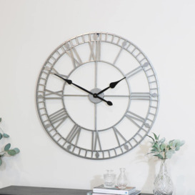 Extra Large Silver Skeleton Wall Clock 80cm X 80cm - thumbnail 3
