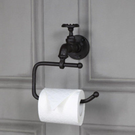 Rustic Metal Tap Toilet Roll Holder 19cm X 21cm - thumbnail 3