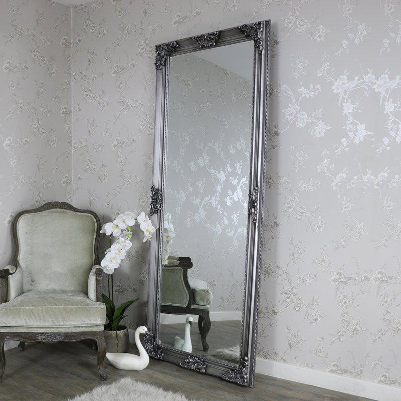 Extra, Extra Large Ornate Antique Silver Full Length Wall/Floor Mirror 85cm X 210cm - image 1