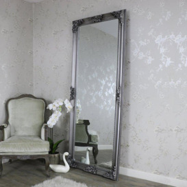 Extra, Extra Large Ornate Antique Silver Full Length Wall/Floor Mirror 85cm X 210cm - thumbnail 2