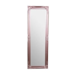 Tall Ornate Rose Gold Pink Mirror 47cm X 142cm - thumbnail 1