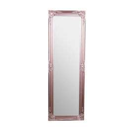 Tall Ornate Rose Gold Pink Mirror 47cm X 142cm