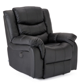 Seattle Electric Automatic Recliner Home Lounge Bonded Leather Chair - thumbnail 2