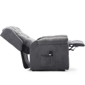 Barnsley Fabric Electric Single Motor Rise Recliner Mobility Armchair - thumbnail 3