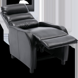 Selby Bonded Leather Pushback Armchair Gaming Recliner Chair - thumbnail 2