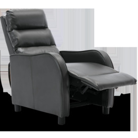 Selby Bonded Leather Pushback Armchair Gaming Recliner Chair - thumbnail 3