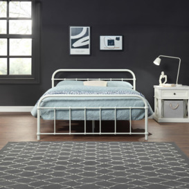 Tewin Vintage Hospital Style Metal Bed Frame - thumbnail 2