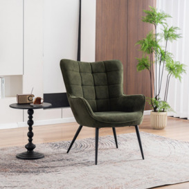 Vera Velvet Occasional Living Room Modern Accent Chair in 3 Colours - thumbnail 1