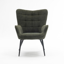 Vera Velvet Occasional Living Room Modern Accent Chair in 3 Colours - thumbnail 2