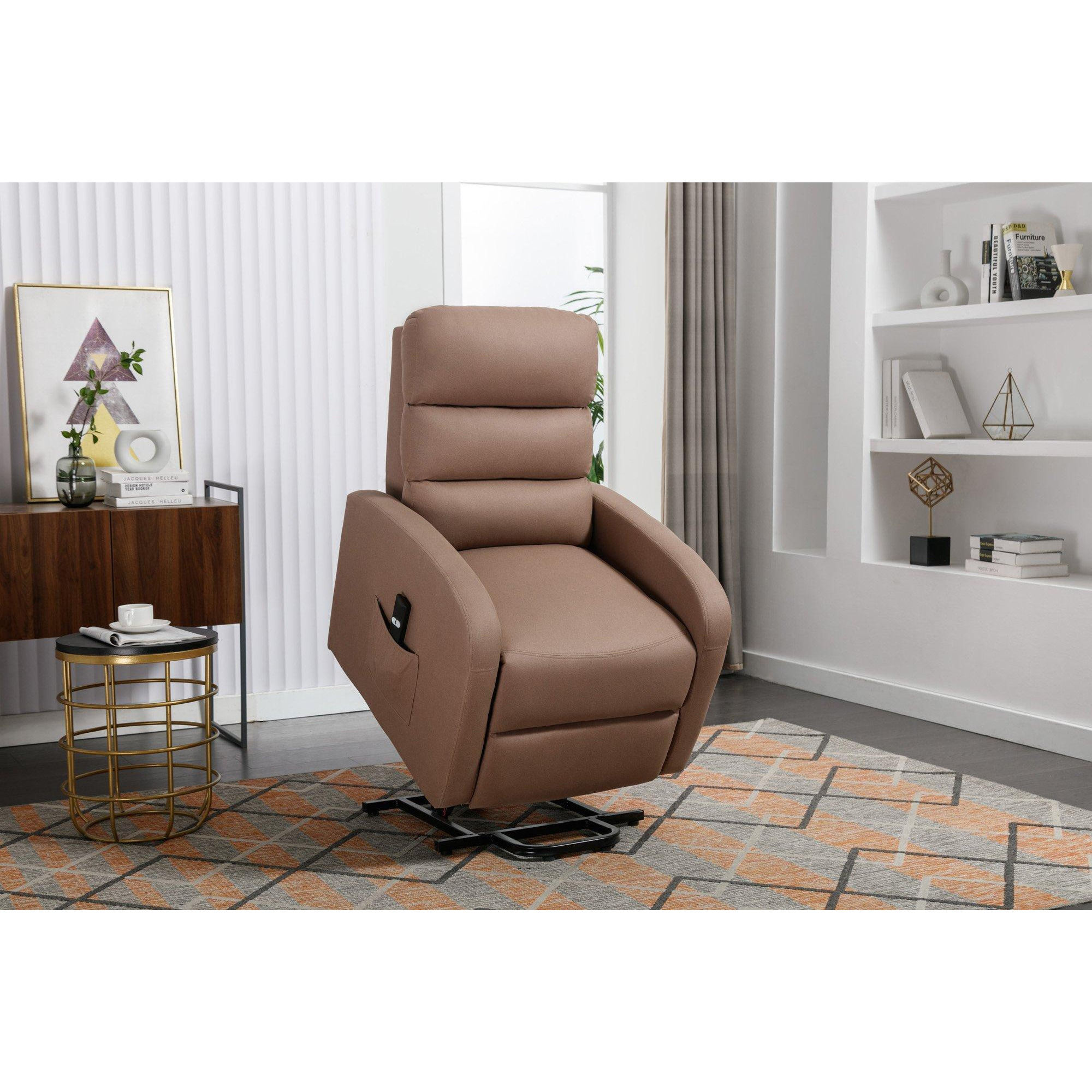 Grace Technology Electric Fabric Single Motor Rise Recliner Chair - image 1