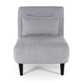 Harper 1 Seater Folding Clic Clac Fabric Lounge Futon Sofa Bed - thumbnail 2