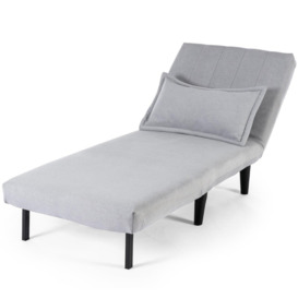 Harper 1 Seater Folding Clic Clac Fabric Lounge Futon Sofa Bed - thumbnail 3