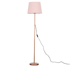 Charlie Modern Stem Copper Floor Lamp - thumbnail 1