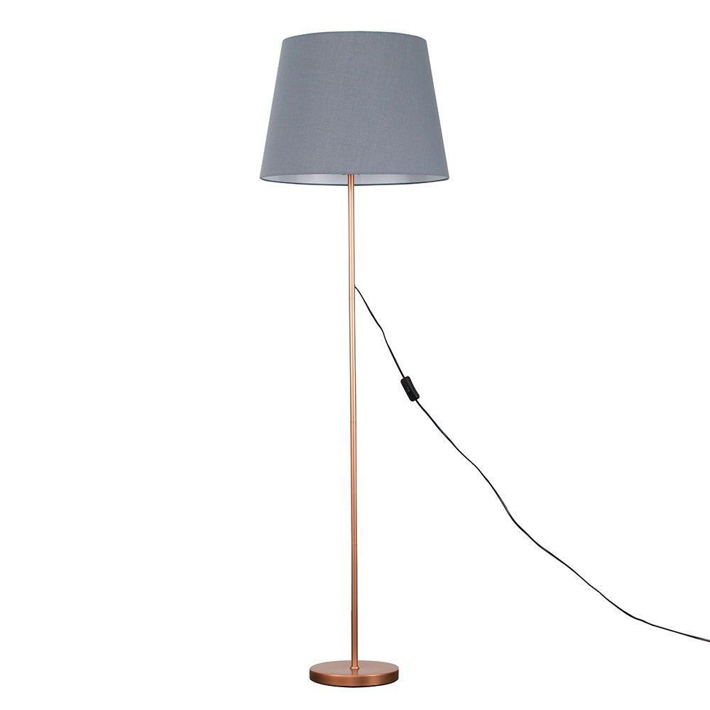 Charlie Modern Stem Copper Floor Lamp - image 1