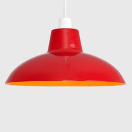 Civic Pair of Red Ceiling Pendant Shade - thumbnail 2