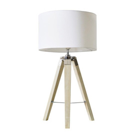 Tripod Brown Table Lamp