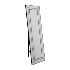 Double Bevelled Large Modern Venetian Cheval Free Standing Mirror 5Ft X 1Ft3 (150 X 40cm) - thumbnail 2