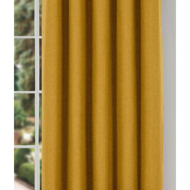 Spencer Faux Wool Lined Blackout Eyelet Curtains pair - thumbnail 3