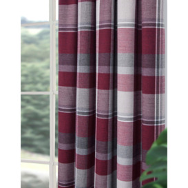 Braemar Faux Wool Fully Lined 3 Inches Pencil Pleat Curtains pair - thumbnail 3