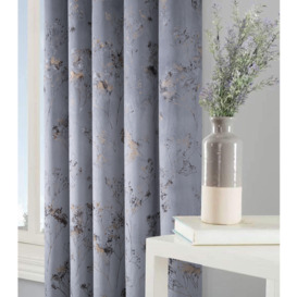Lucia Floral Thermal Interlined Eyelet Curtains pair - thumbnail 3