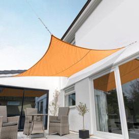 3m Square Waterproof Patio Sun Shade Canopy 98% UV Block Free Rope - thumbnail 2