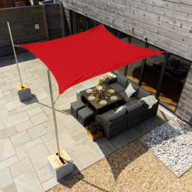 3m Square Breathable Sun Shade Canopy 90% UV Resistance Free Rope - thumbnail 2