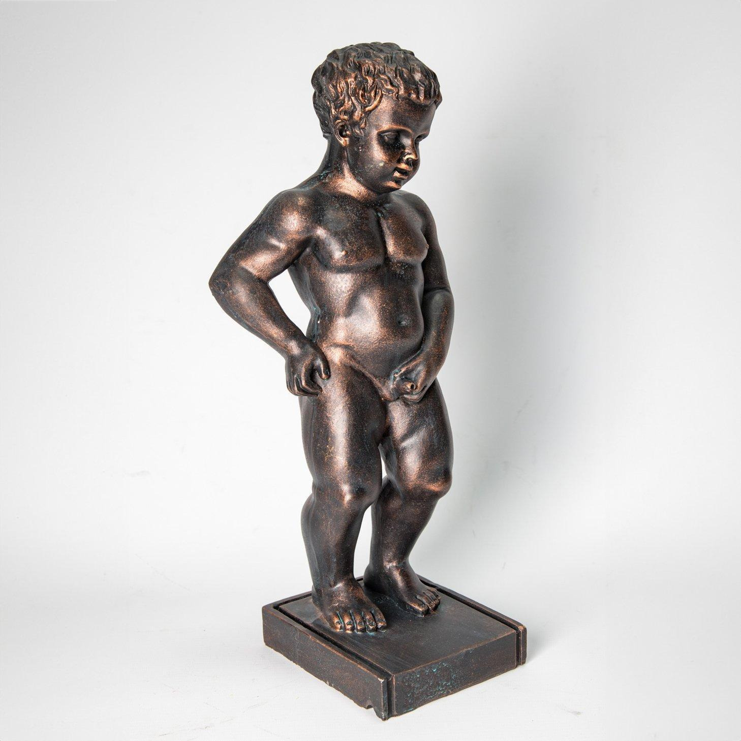 Brussels Boy Pond Spitter Fountain Feature Figurine Statue 40cm - image 1